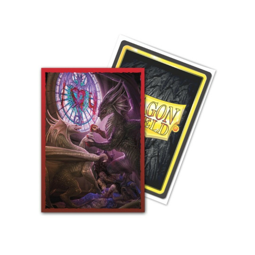 Dragon Shield Brushed Art Sleeves - Valentine Dragon 2022 (100 Sleeves)