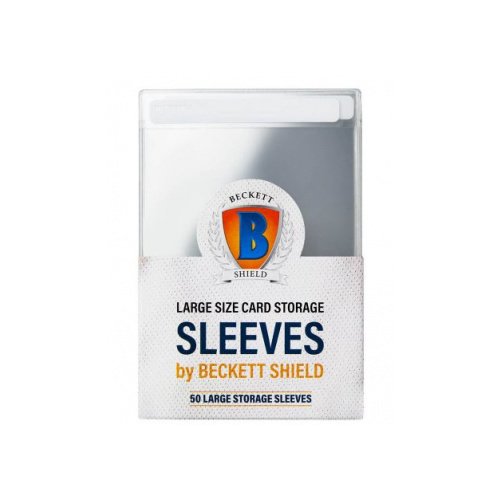 Beckett Shield Large Storage Sleeves (50 Sleeves)