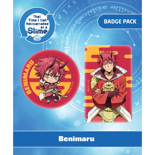 That Time I Got Reincarnated as a Slime Ansteck-Buttons Doppelpack Benimaru